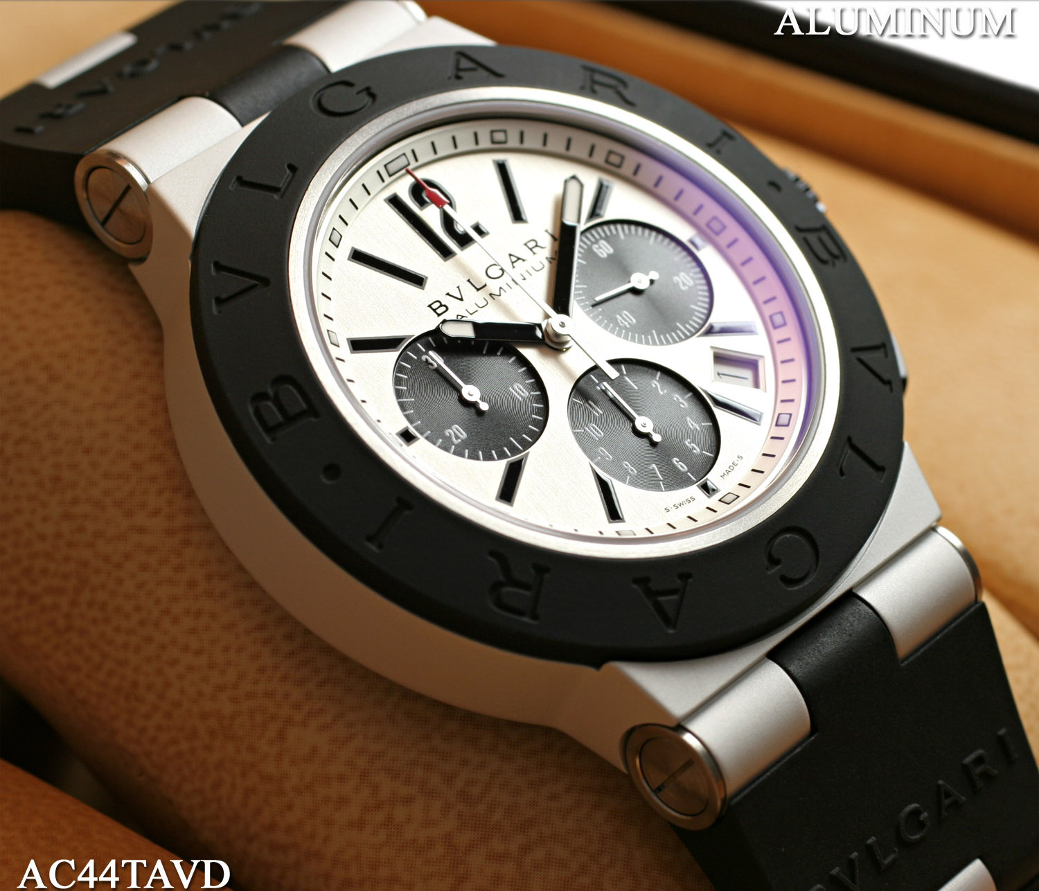 BVLGARI �f�B�A�S�m �A���~�j�E�� �I�[�g�}�`�b�N �N���m�O���t AC44 �V���o�[�E�����Y���[�W